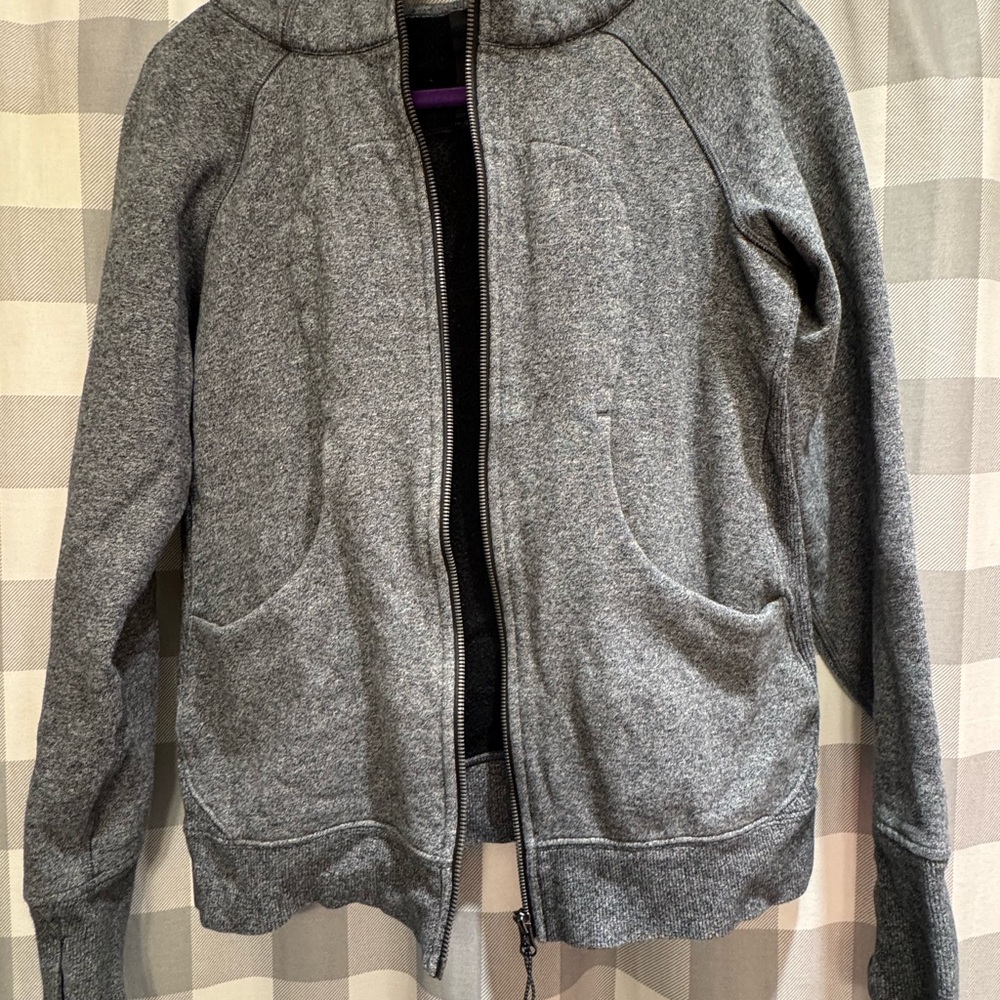 Lululemon Gray Zip-Up Hoodie